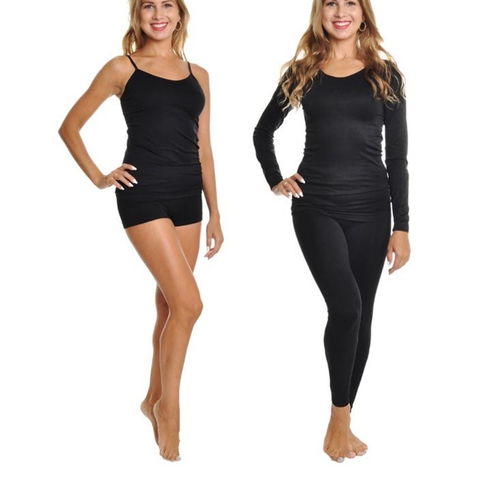 Angelina Seamless Layering Set - 4 Piece - Black